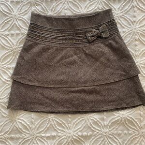Ted Baker Tweed Beaded Mini Skirt Size 1